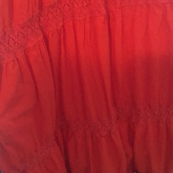 CALSTYLE Sleeveless V-Neck Orange-Red Dress - Picture 4 of 4